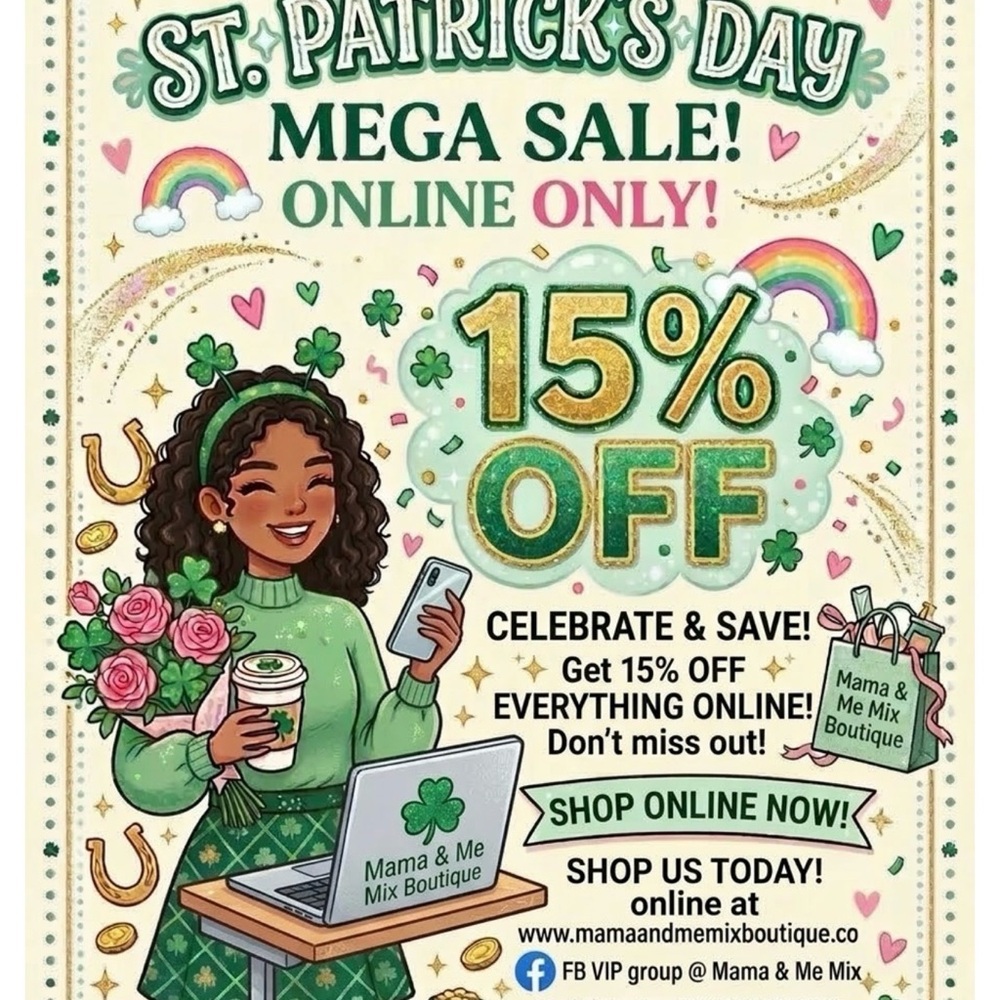 St. Patrick's Day Mega Sale Poster